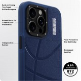 Coque iPhone 15 Pro - Youngkit Passionate Backboard Leather Case avec Magsafe - Noir