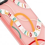 Coque iPhone 15 - Youngkit @Blushing. ginger Positive Quotes Case - Rouge
