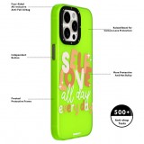 Coque iPhone 15 - Youngkit @Blushing. ginger Positive Quotes Case - Rouge