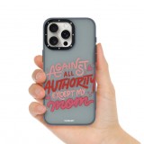 Coque iPhone 15 - Youngkit @Blushing. ginger Positive Quotes Case - Rouge