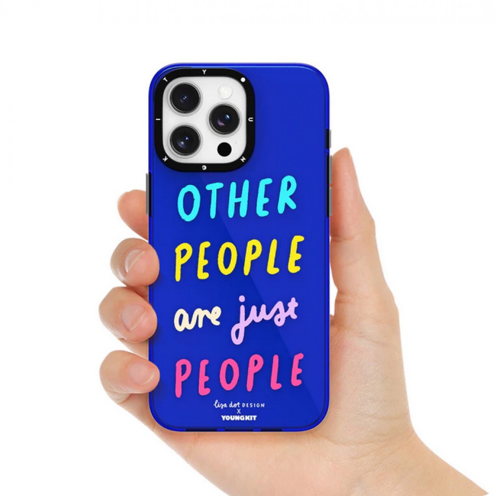 Coque iPhone 15 - Youngkit @LisadotDesign Positive Quotes Case Let the Devil know