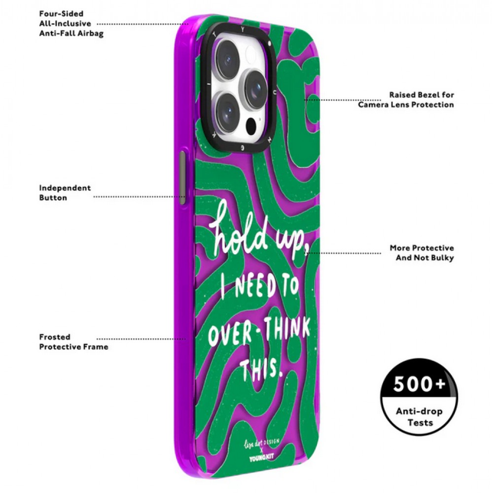 iPhone 15 Case H&uuml;lle - Youngkit @LisadotDesign Positive Quotes Case Other People