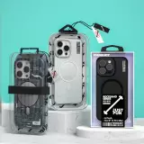 Coque iPhone 15 Pro Max - Youngkit Color-Gradient Luggage-Inspired Case - Violet/bleu