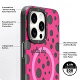 iPhone 15 Case H&uuml;lle - Youngkit Colorful Polka Dots Case mit Magsafe - Rot