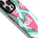 Coque iPhone 15 - Youngkit Summer Fruit-Themed Case avec Magsafe - Vert