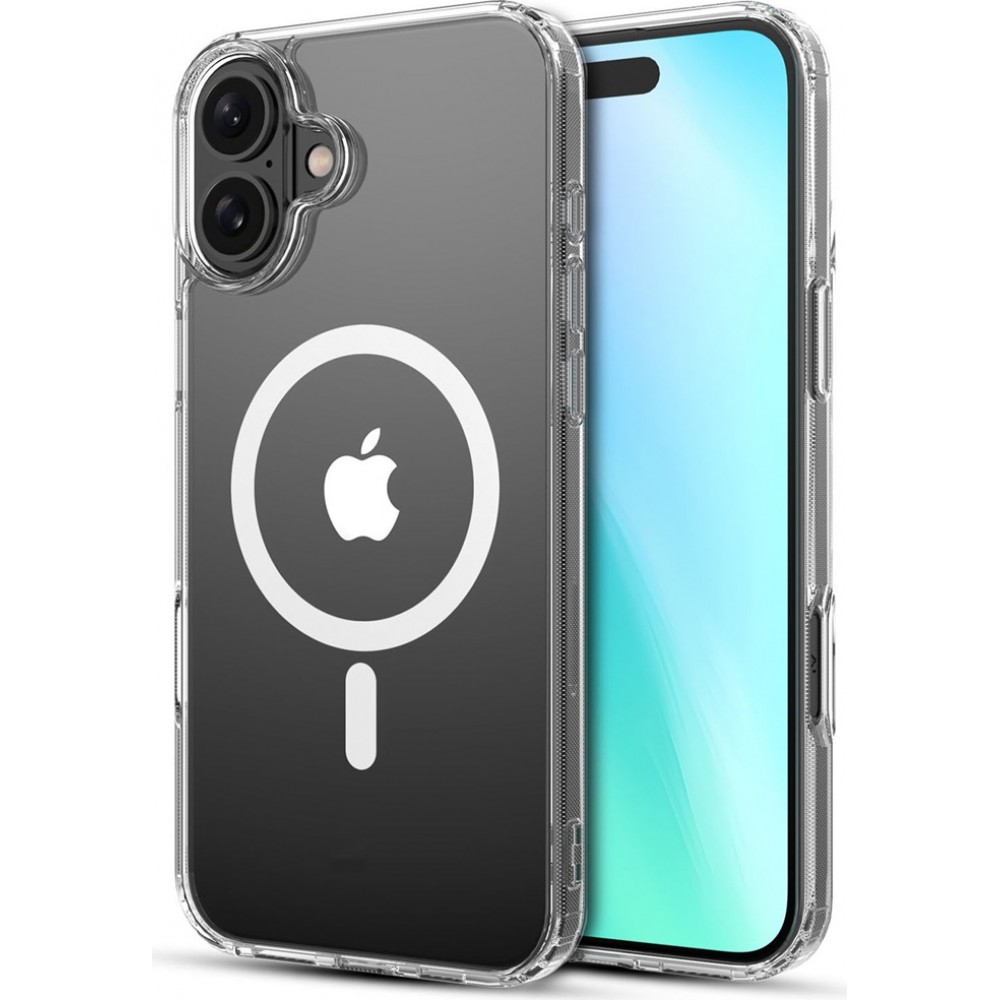 Coque iPhone 17 - Gel transparent compatible MagSafe silicone TPU Super Clear