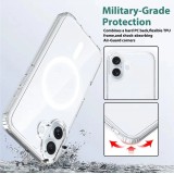 Coque iPhone 17 - Gel transparent compatible MagSafe silicone TPU Super Clear