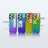 iPhone 16 Pro Max Case H&uuml;lle - Youngkit Glow Luggage-Inspired - Violett/blau