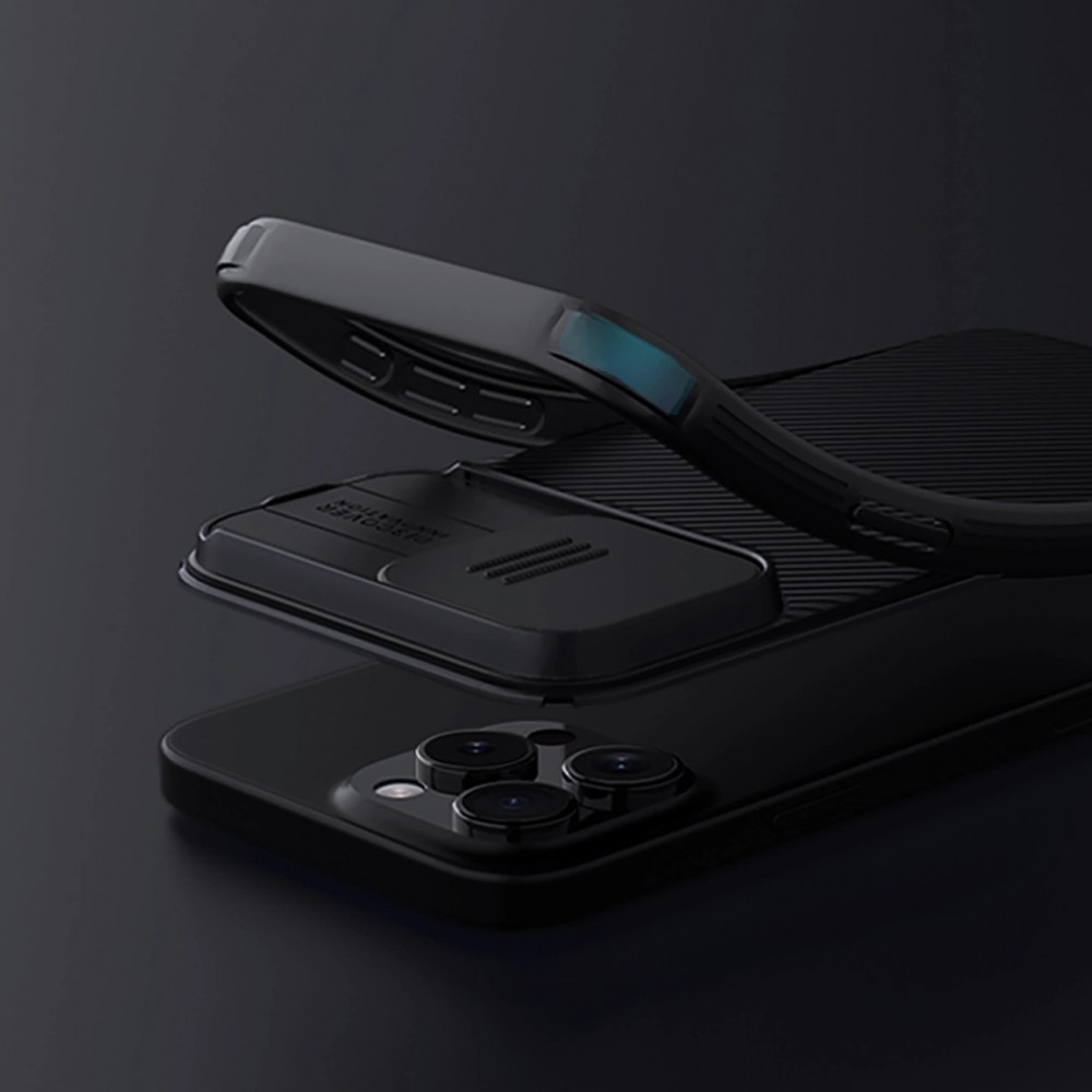 Coque iPhone 16 Pro - Nillkin CamShield Pro Magnetic Case avec MagSafe - Noir