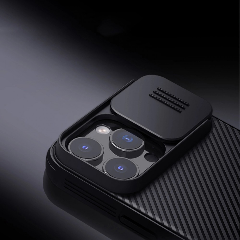 Coque iPhone 16 Pro - Nillkin CamShield Pro Magnetic Case avec MagSafe - Noir