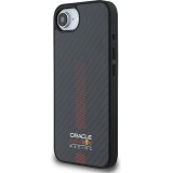 Coque iPhone 16e - Red Bull Racing Carbon Powerbar MagSafe - Noir