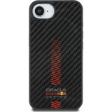 Coque iPhone 16e - Red Bull Racing Carbon Powerbar MagSafe - Noir