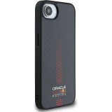 Coque iPhone 16e - Red Bull Racing Carbon Powerbar MagSafe - Noir