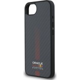 Coque iPhone 16e - Red Bull Racing Carbon Powerbar MagSafe - Noir