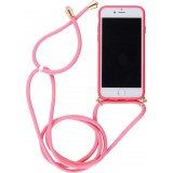 Hülle iPhone 16e - Bio Eco-Friendly Vegan mit Handykette Necklace - Rot