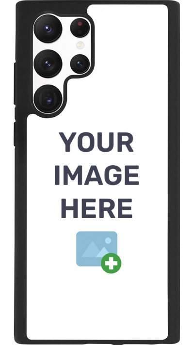 Coque personnalisée en silicone rigide noir - Samsung Galaxy S25 Ultra