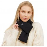 Écharpe chauffante électronique avec élément chauffant Réglage température - Noir