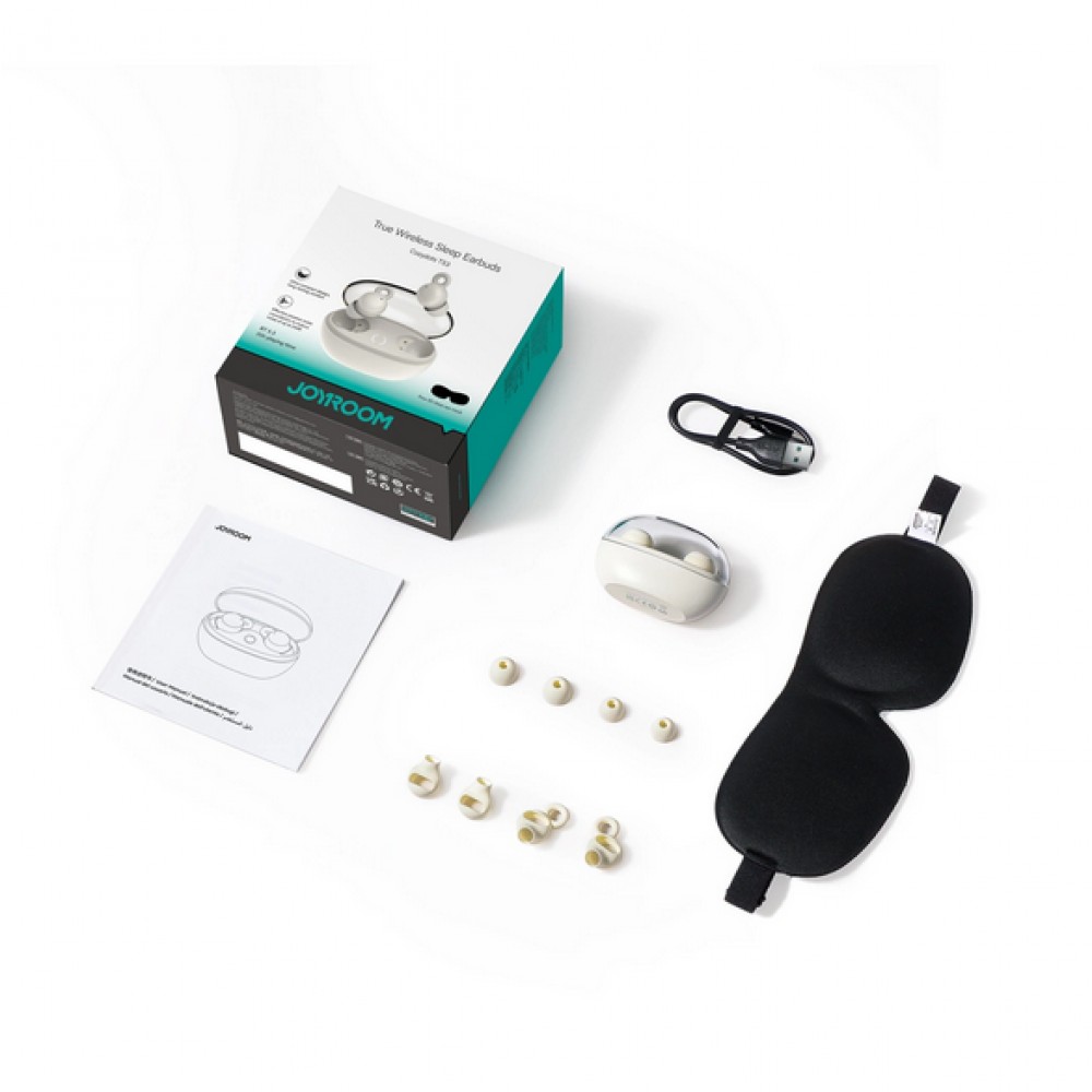 Ecouteurs TWS Joyroom JR-TS3 Bluetooth 5.3 ergonomique et confortable pour dormir - Blanc