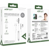 &Eacute;couteurs filaires USB-C avec microphone Acefast L3 - Blanc