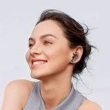 Bluetooth 5.3 In-Ear kabellose Kopfhörer - Ladeetui mit digitaler Batterie Anzeige, USB Type C - Schwarz