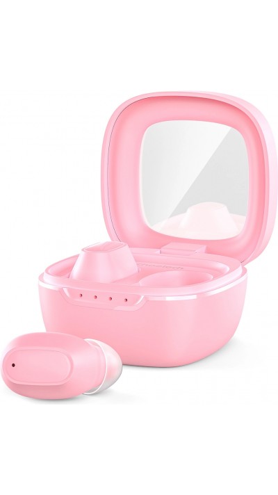 &Eacute;couteurs sans fil TWS Bluetooth 5.3 Choetech hautes performances audio avec bo&icirc;te de chargement - Rose
