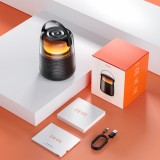 Enceinte Bluetooth 5.3 QERE HF55 20W 3D Surround Sound lumière LED IPX5 & USB-C - Noir