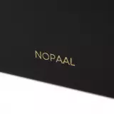 First Pochette Mini-Handtasche aus echtem Kaktusleder und 2 integrierten Riemen - Schwarz