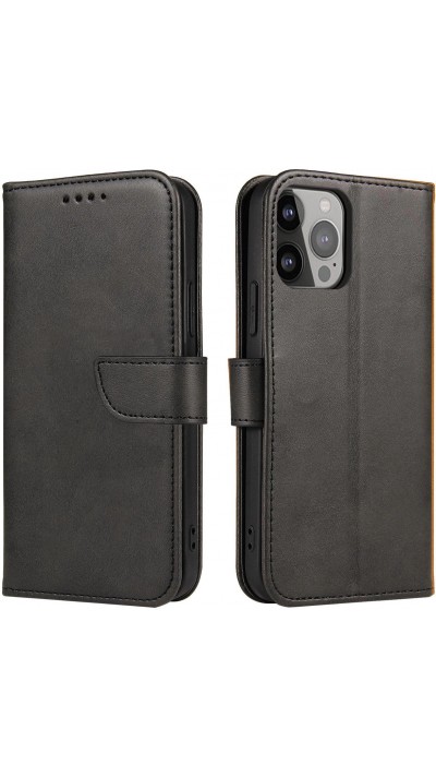 Fourre Samsung Galaxy S25+ - Flip cuir avec rabat magnétique - Noir