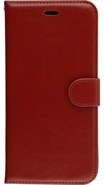 Fourre iPhone 6 Plus / 6s Plus - Premium Flip cuir lisse porte-cartes - Brun
