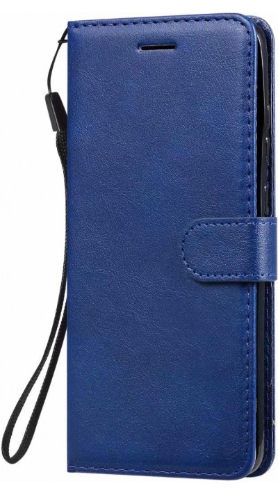 Fourre Samsung Galaxy A32 - Premium Flip cuir lisse porte-cartes - Bleu foncé