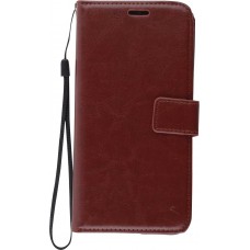 Hülle Samsung Galaxy S22+ - Premium Flip Leder Tasche - Braun
