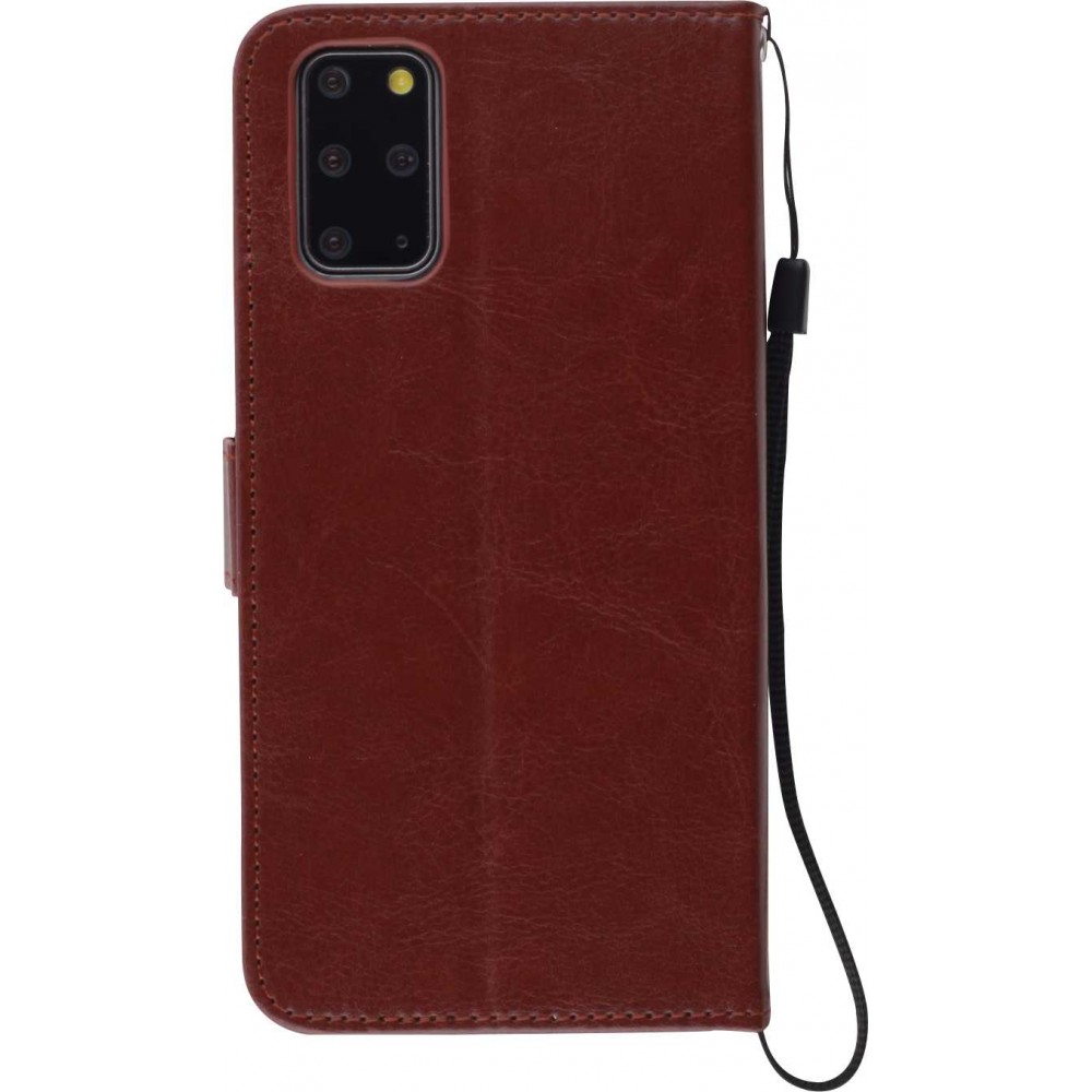 Hülle Samsung Galaxy S22+ - Premium Flip Leder Tasche - Braun