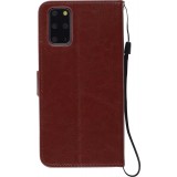 Hülle Samsung Galaxy S22+ - Premium Flip Leder Tasche - Braun