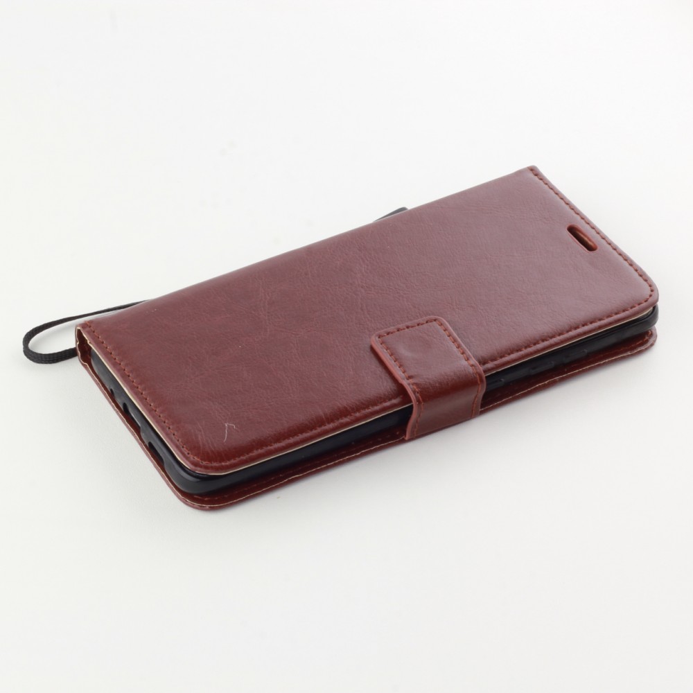 Hülle Samsung Galaxy S22+ - Premium Flip Leder Tasche - Braun