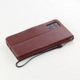 Hülle Samsung Galaxy S22+ - Premium Flip Leder Tasche - Braun