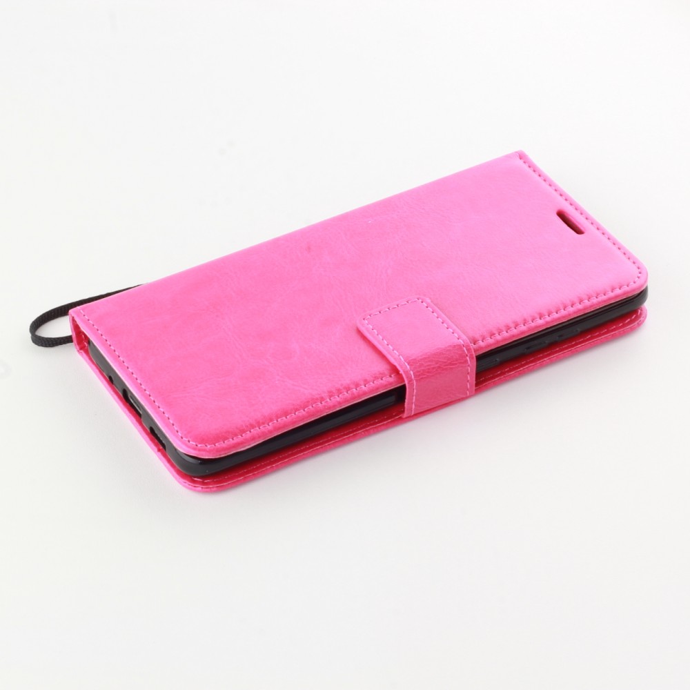 Fourre Samsung Galaxy A34 - Premium Flip cuir lisse porte-cartes - Rose foncé