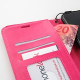 Fourre Samsung Galaxy A34 - Premium Flip cuir lisse porte-cartes - Rose foncé