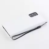 Fourre Samsung Galaxy S24+ - Premium Flip cuir lisse porte-cartes - Blanc