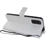 Fourre Samsung Galaxy S24+ - Premium Flip cuir lisse porte-cartes - Blanc
