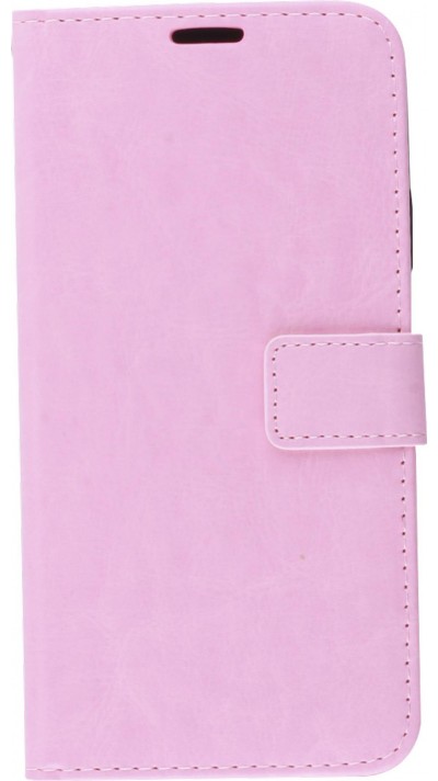 Hülle iPhone 11 - Premium Flip Leder Tasche - Hellrosa