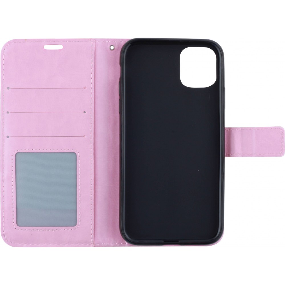 Hülle iPhone 11 - Premium Flip - Hellrosa