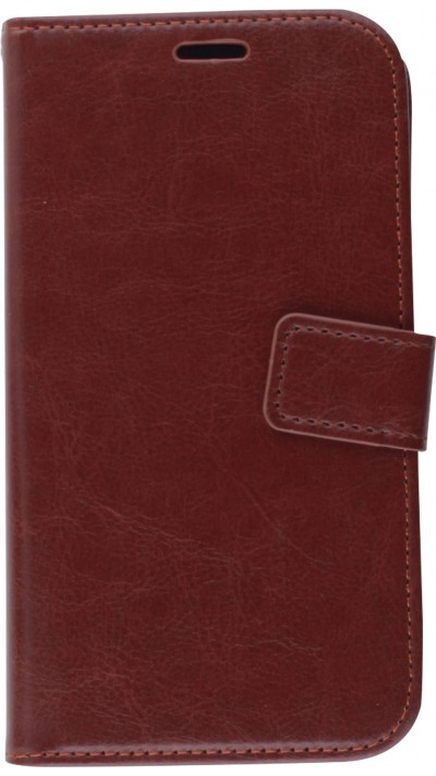 Hülle iPhone 11 Pro - Premium Flip Leder Tasche - Braun