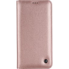 Fourre iPhone 12 / 12 Pro - GEBEi Kala séries luxe en cuir véritable, porte-cartes, support vidéo - Rose