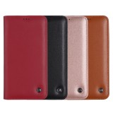Fourre iPhone 12 / 12 Pro - GEBEi Kala séries luxe en cuir véritable, porte-cartes, support vidéo - Rose