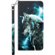 Fourre iPhone 17e / 16e - 3D Flip Wolf Universe