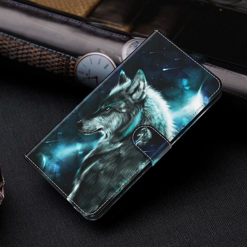 Fourre iPhone 17e / 16e - 3D Flip Wolf Universe