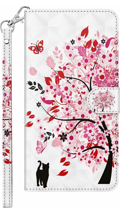 Hülle iPhone 11 Pro Max - 3D Flip Baum in voller Blüte