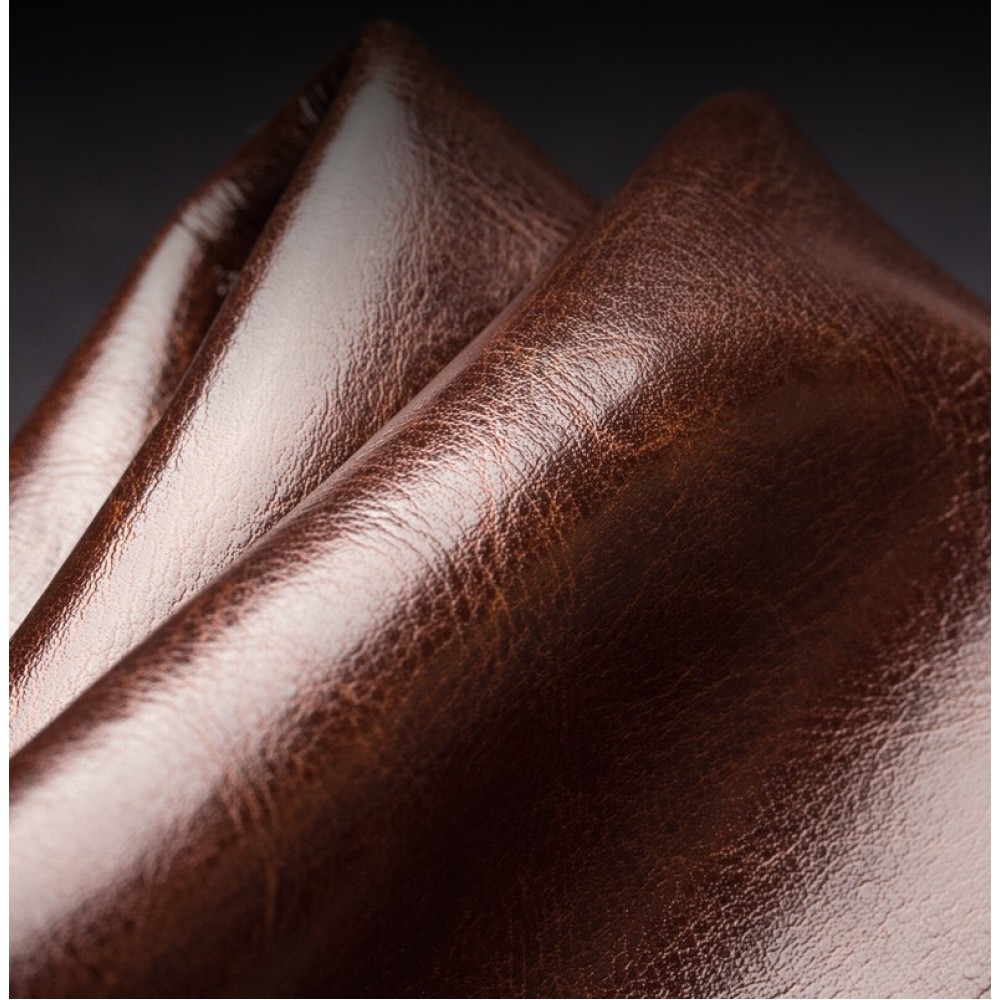 iPhone XR Case Hülle - Qialino Flip Echtleder - Braun