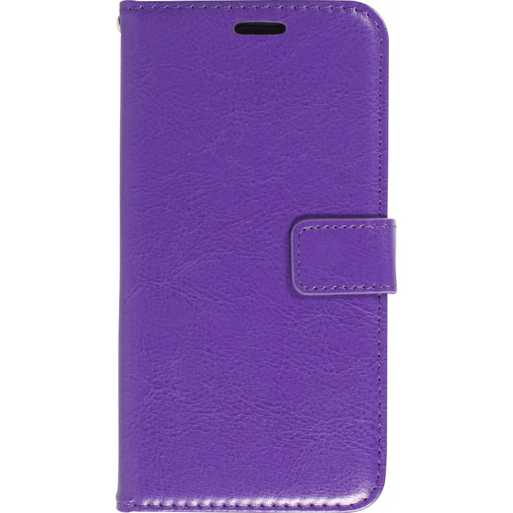 Samsung Galaxy S24 Case Hülle - Premium Flip Leder Tasche - Violett