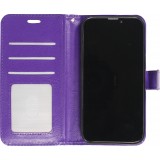 Samsung Galaxy S24 Case Hülle - Premium Flip Leder Tasche - Violett